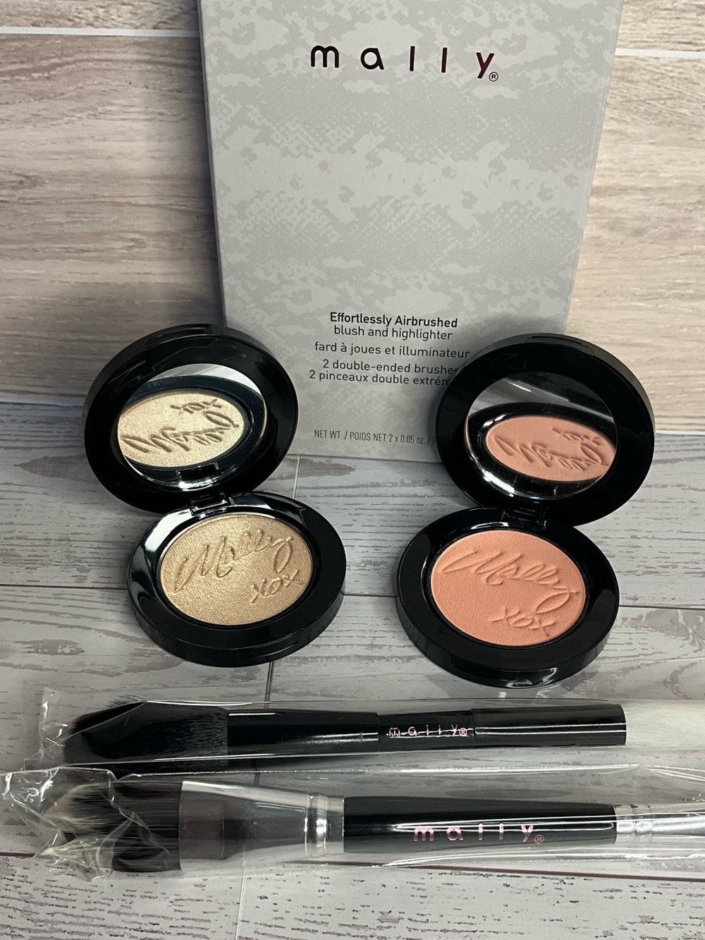 Mally Beauty Blush & Highlighter Duo in Peach and Champagne